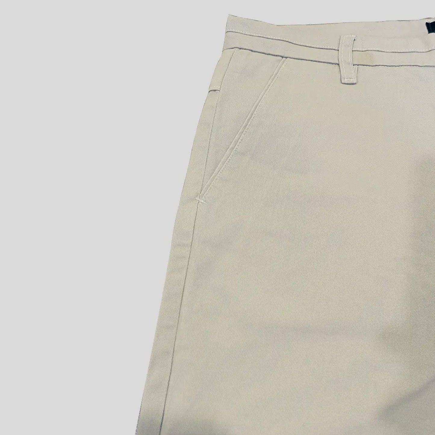 Slim Fit Fawn Cotton Chino Pants