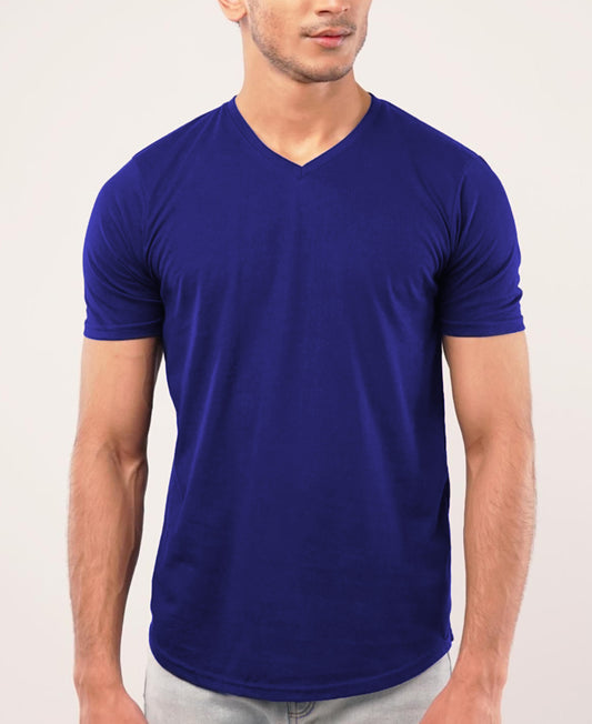 Basic V-Neck T-Shirt Royal Blue