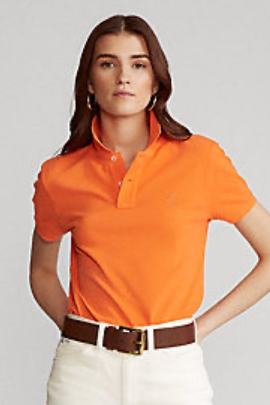 Women's Orange Polo Shirt