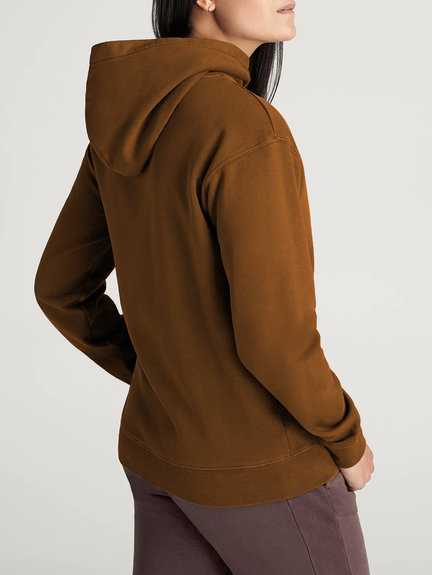 Basic Women's Brown Hoodie