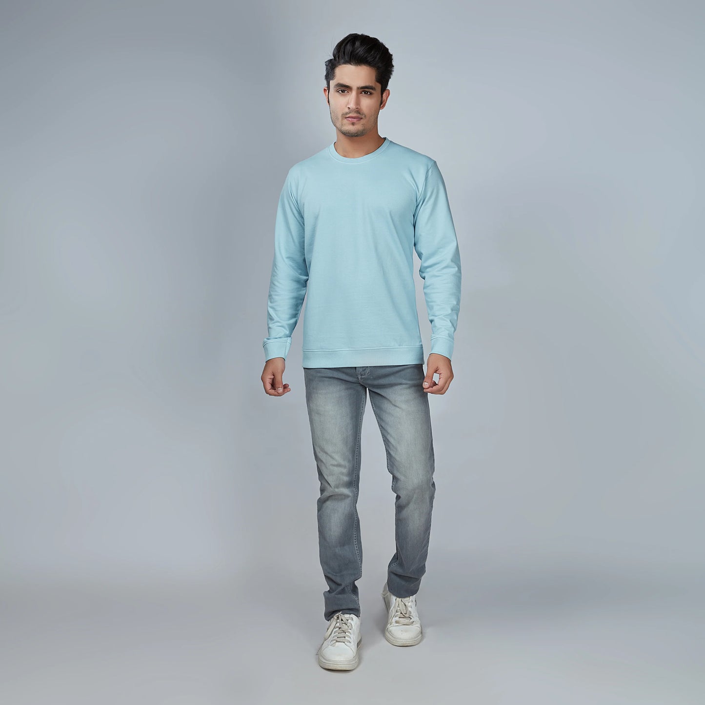 Basic Sky Blue Sweatshirt
