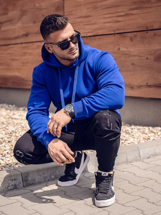 Basic Royal Blue Hoodie