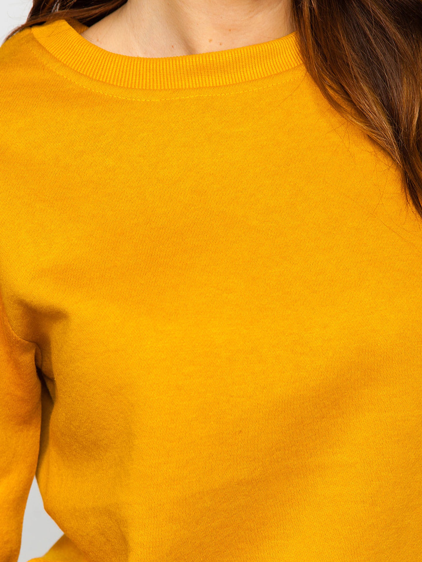 Women's Basic Mustard Sweatshirt