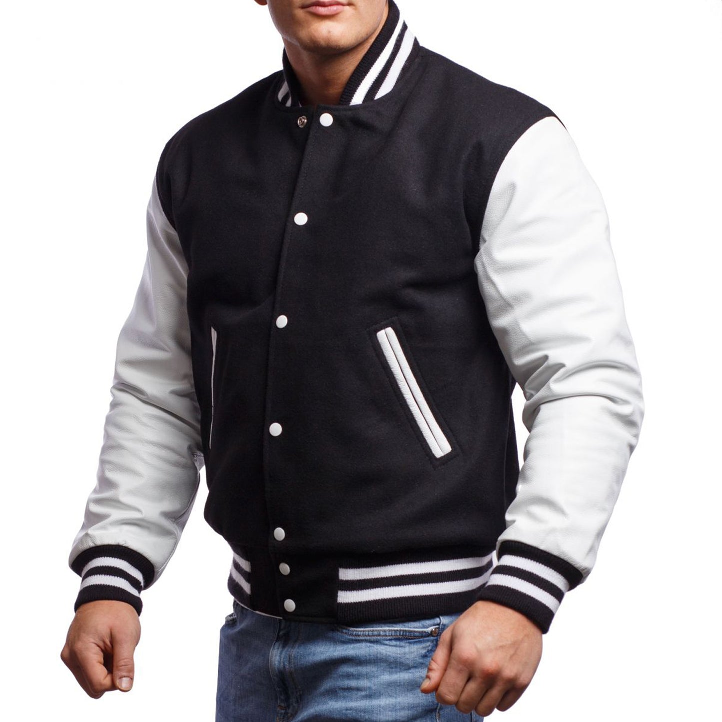 Men's Black Baseball Jacket