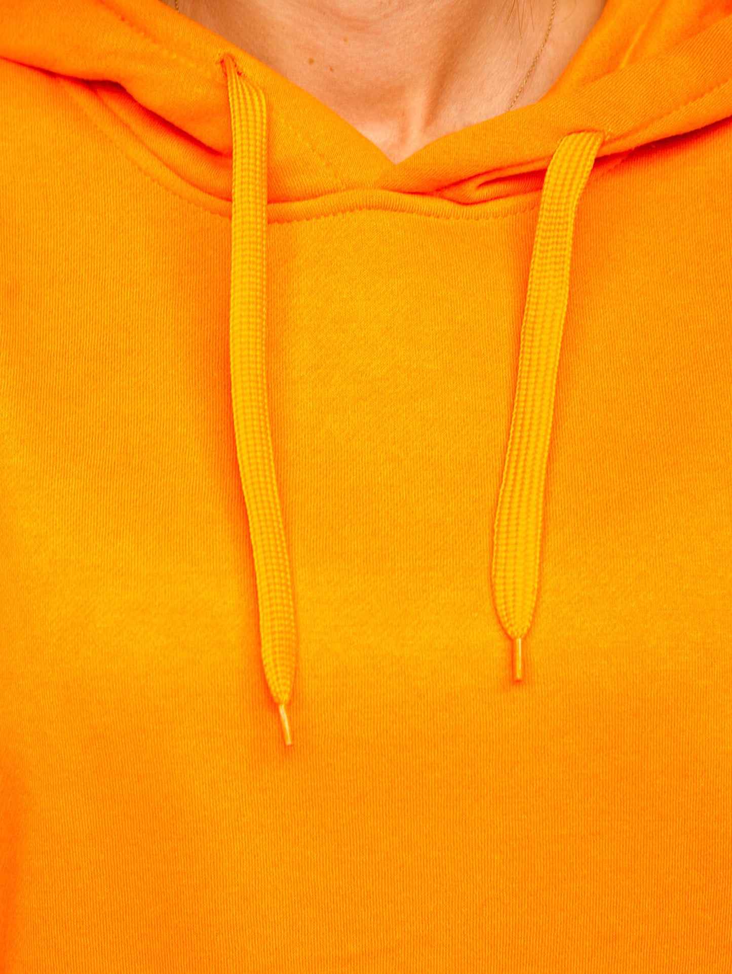 Basic Women's Orange Hoodie