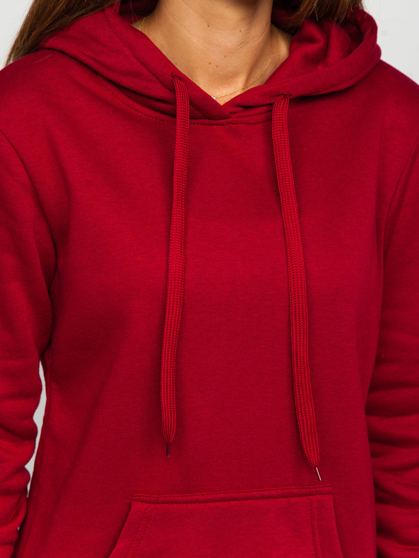 Basic Women's Maroon Hoodie