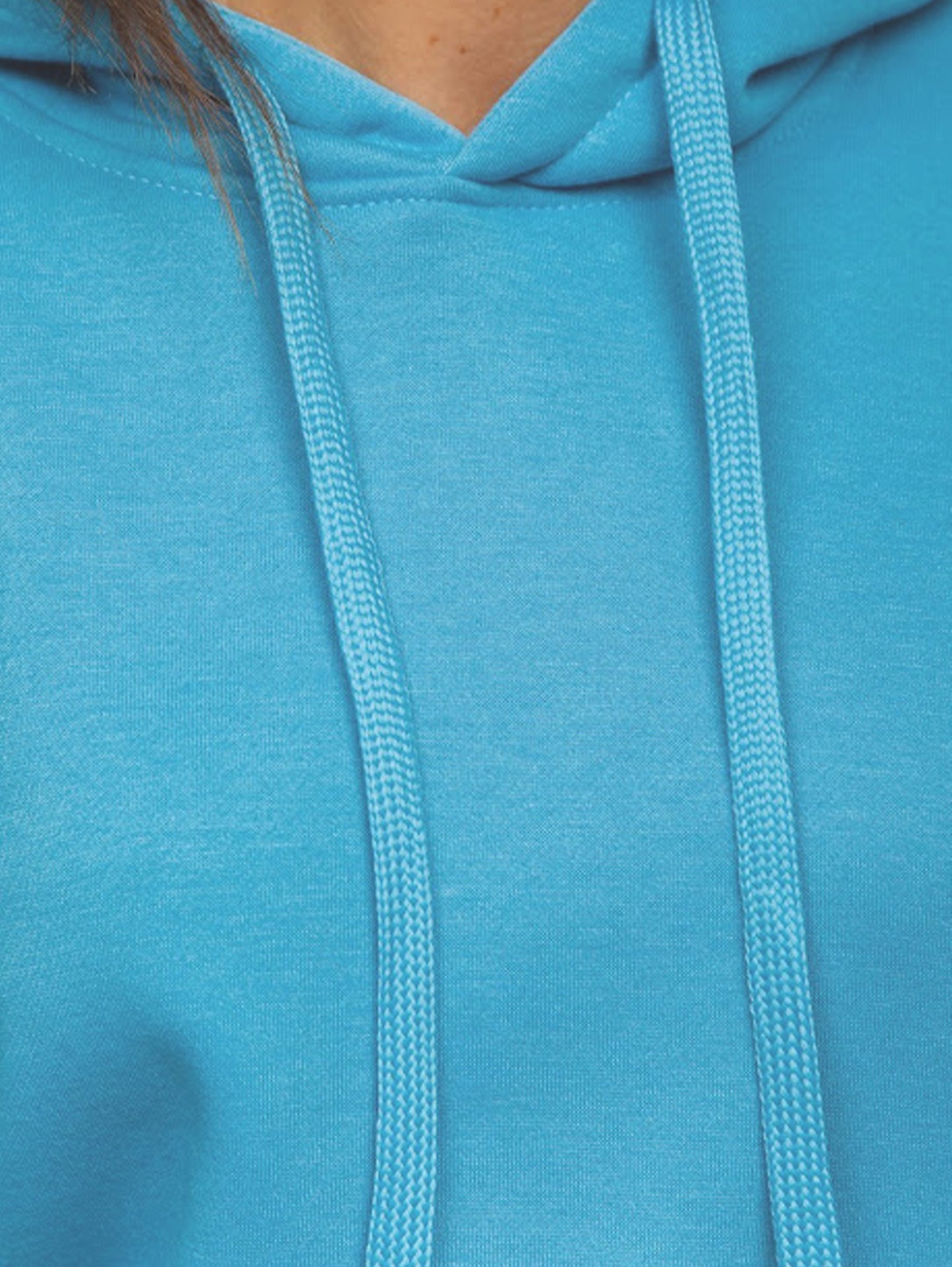 Basic Women's Sky Blue Hoodie