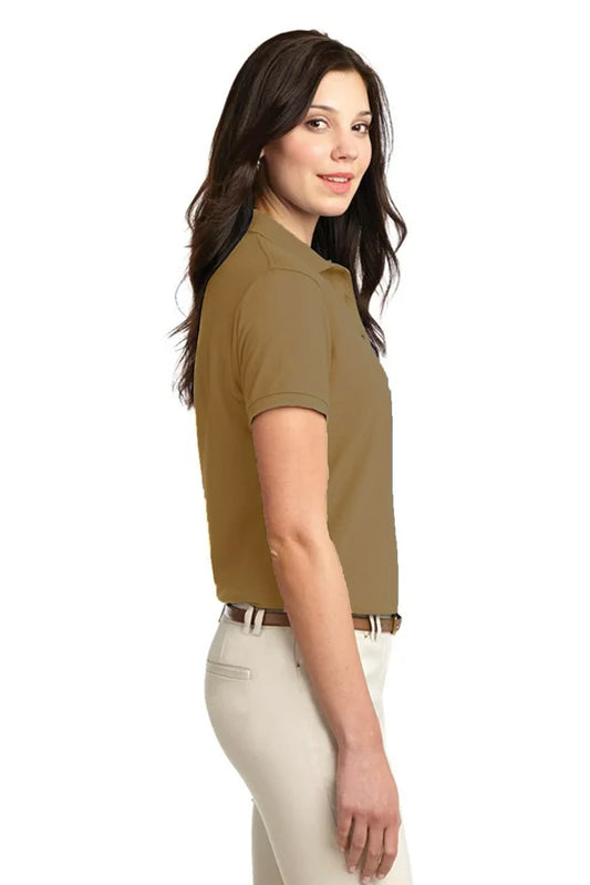 Women's Camel Brown Polo Shirt