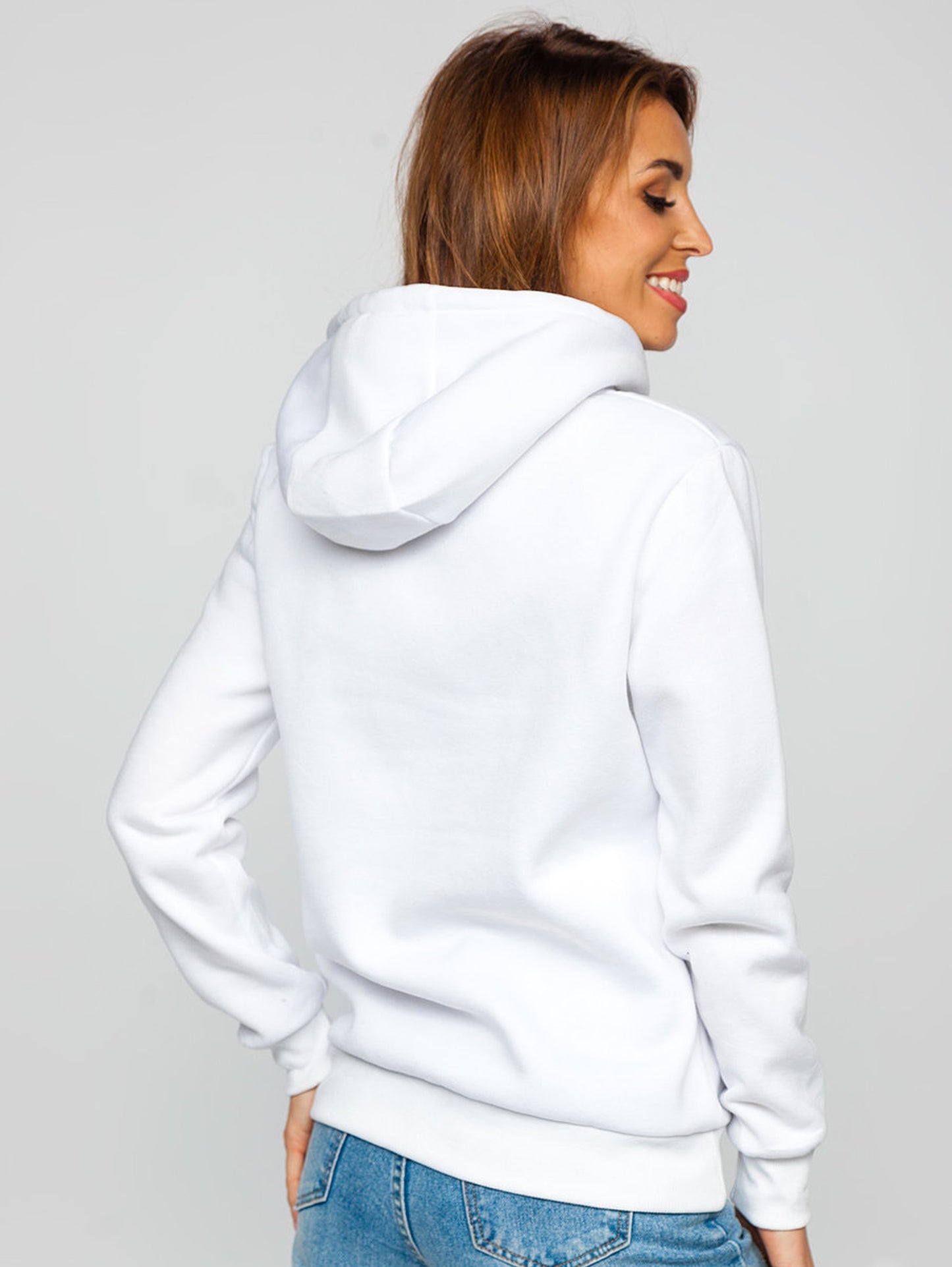 Basic Women's White Hoodie