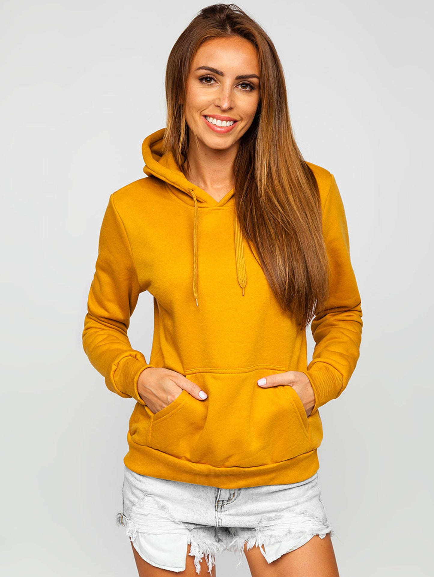 Basic Women's Mustard Hoodie