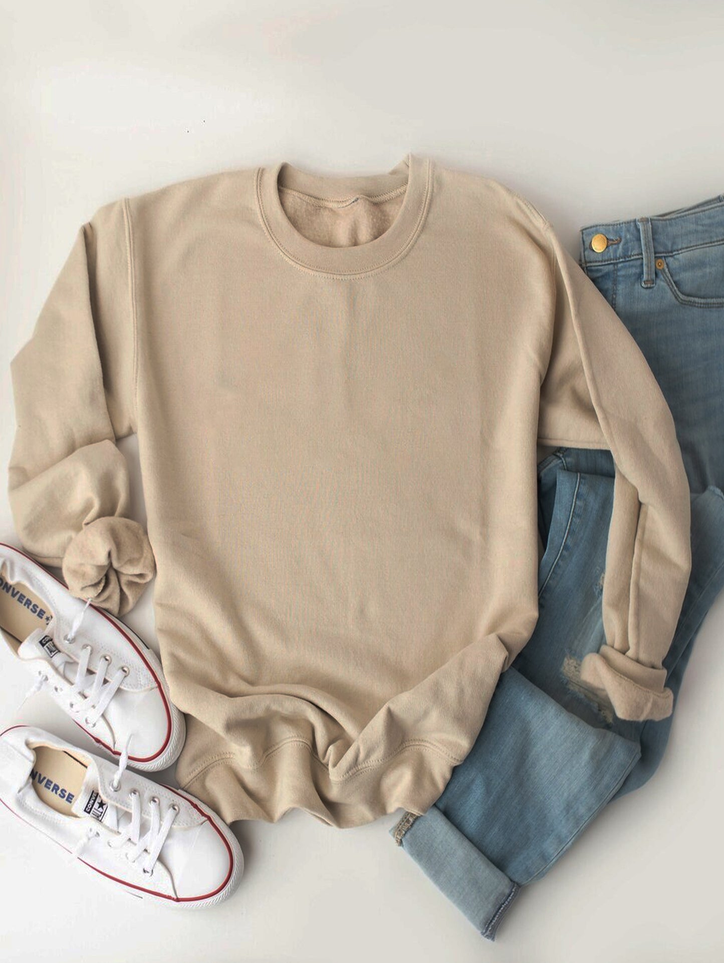 Women's Basic Coffee Sweatshirt