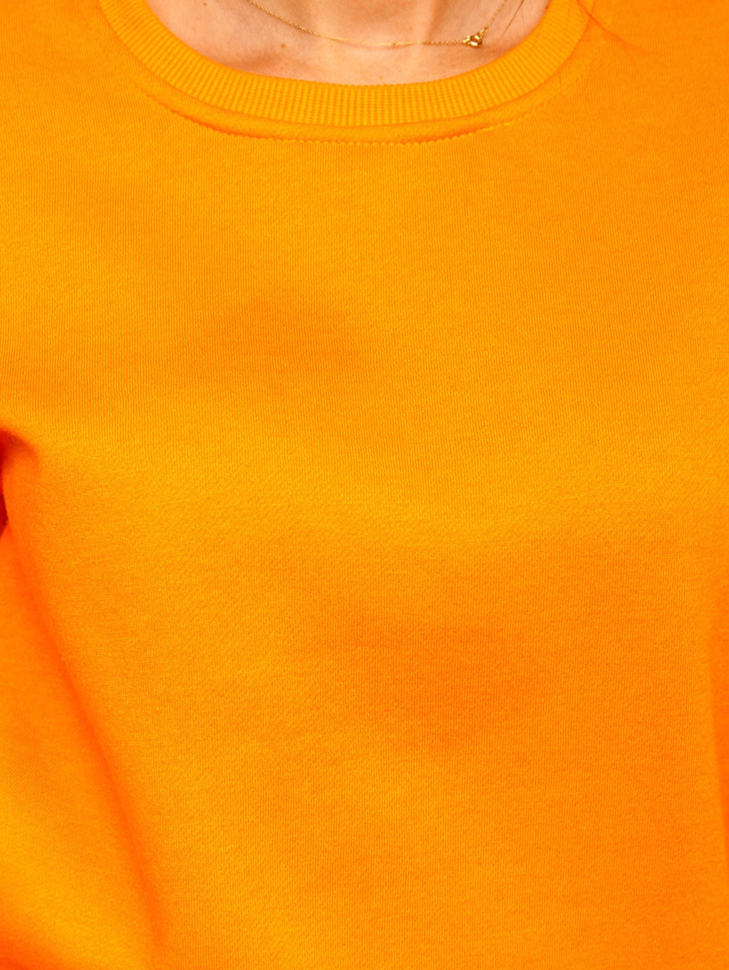 Women's Basic Orange Sweatshirt