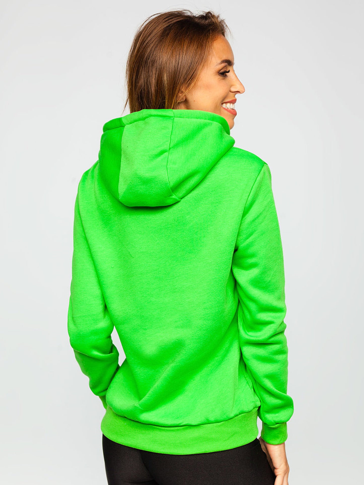 Basic Women's Dark Green Hoodie