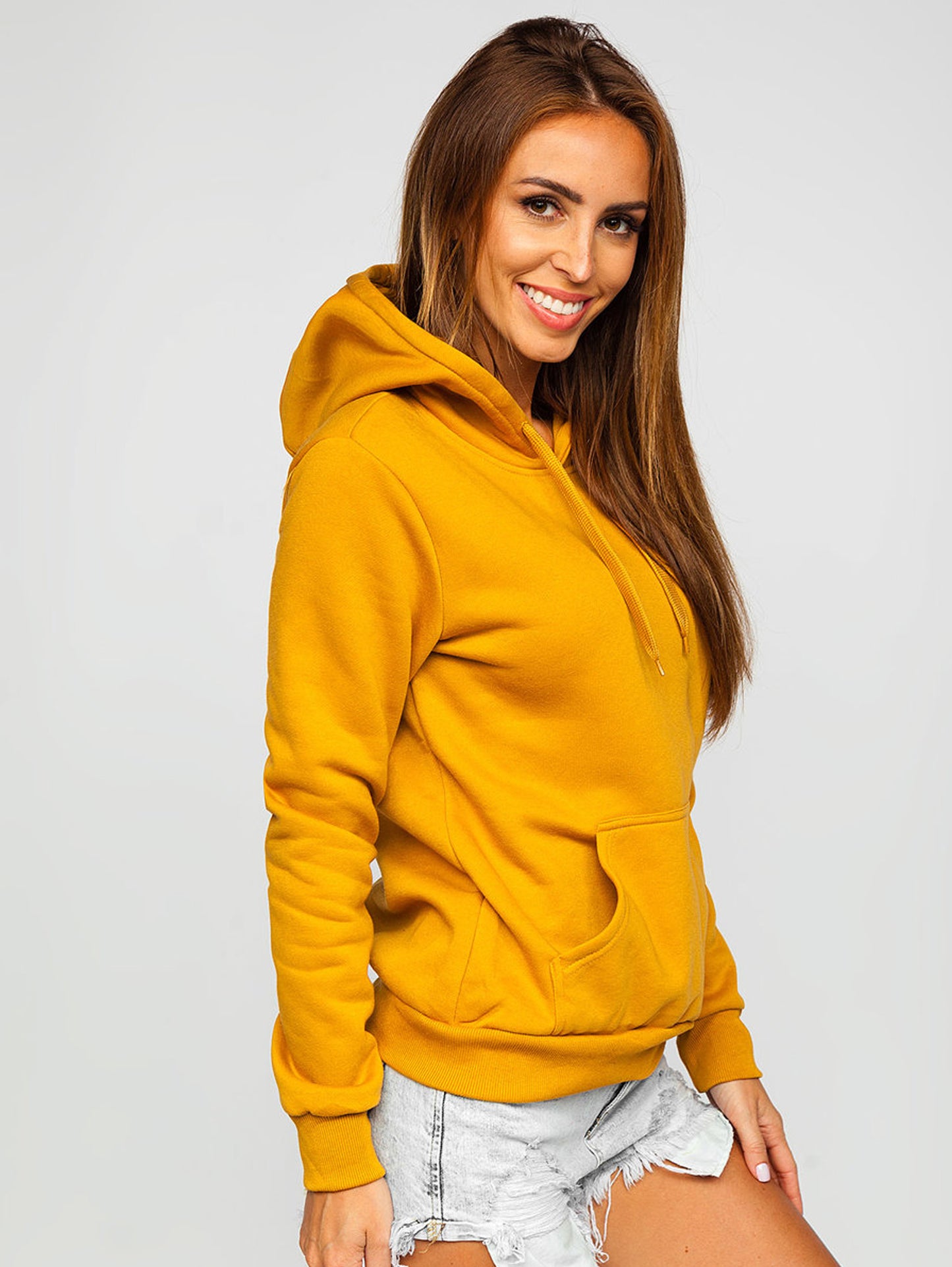 Basic Women's Mustard Hoodie