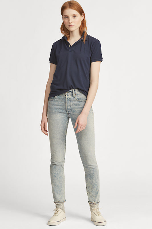 Women's Navy Blue Polo Shirt