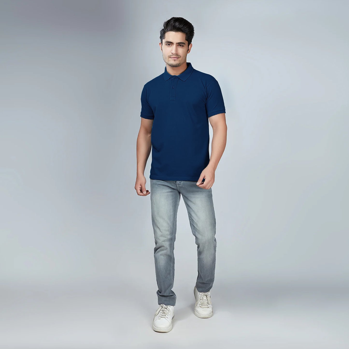 Men's Navy Blue Polo T-Shirt