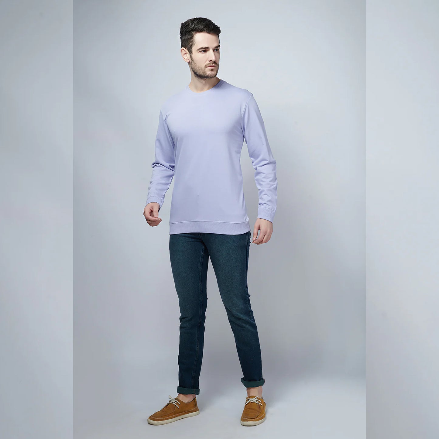 Basic Light Purple Sweatshirt