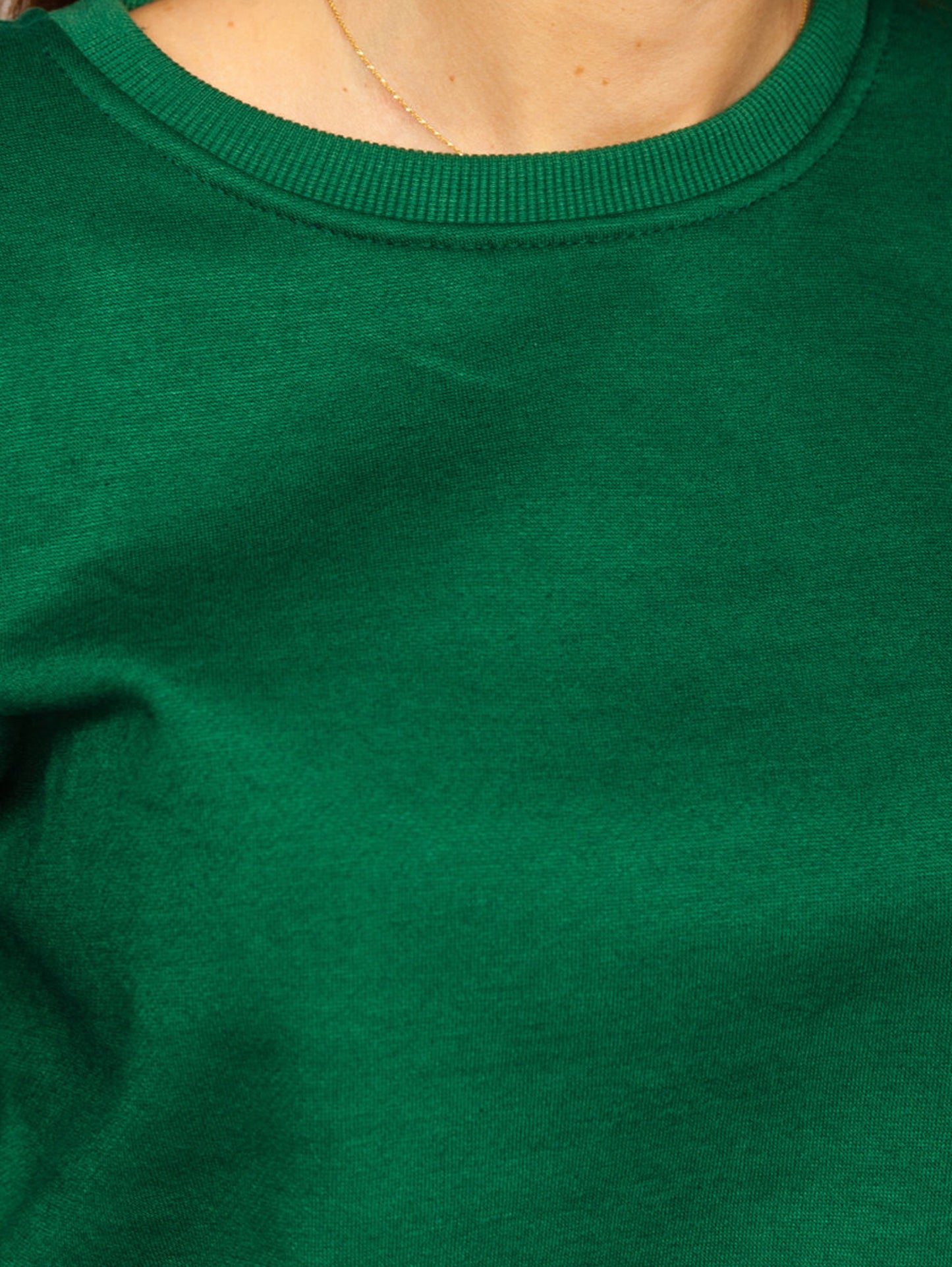 Women's Basic Olive Green Sweatshirt