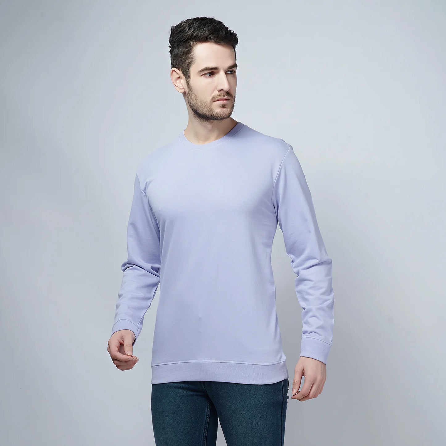 Basic Light Purple Sweatshirt