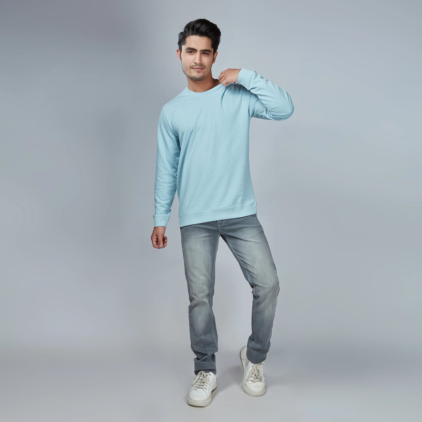 Basic Sky Blue Sweatshirt