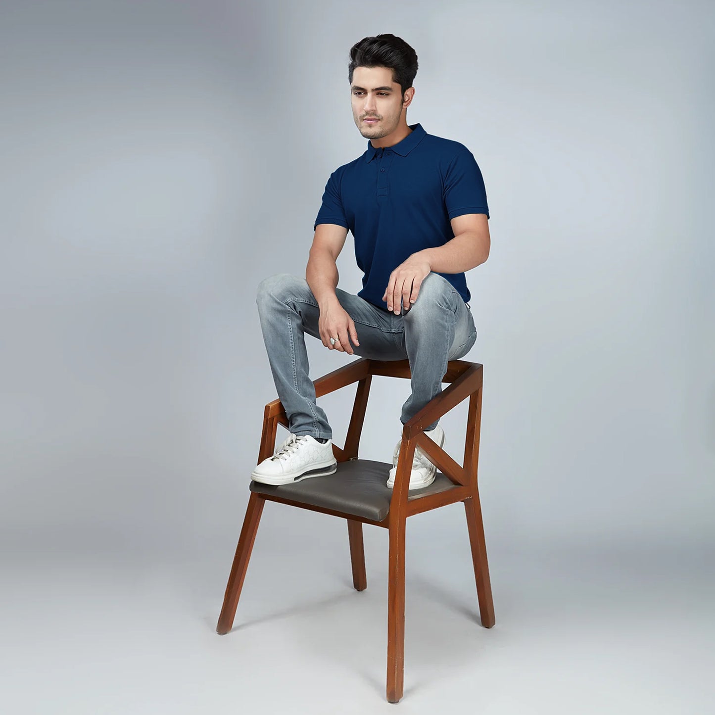Men's Navy Blue Polo T-Shirt
