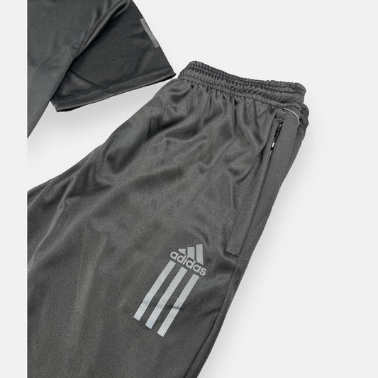 Adidas 3 Stripes Tracksuit Steel Gray Color