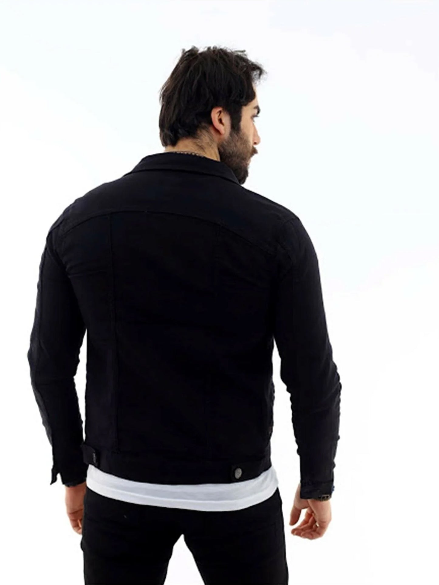 Men's Black Denim Jacket