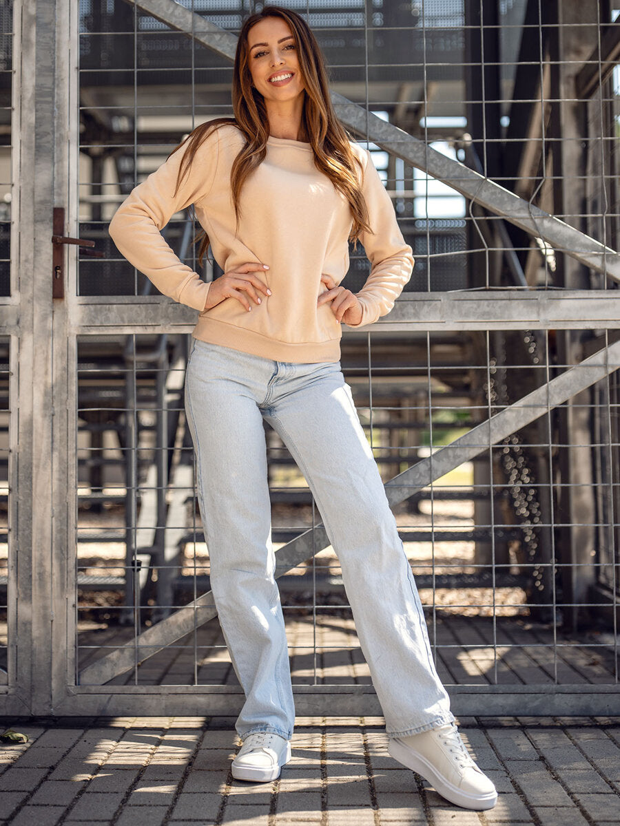 Basic Cream Color Sweatshirt