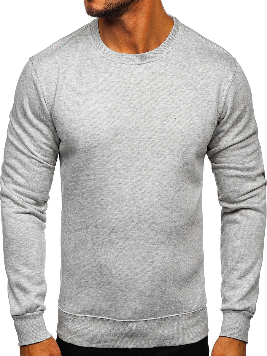 Basic Heather Gray Sweatshirt