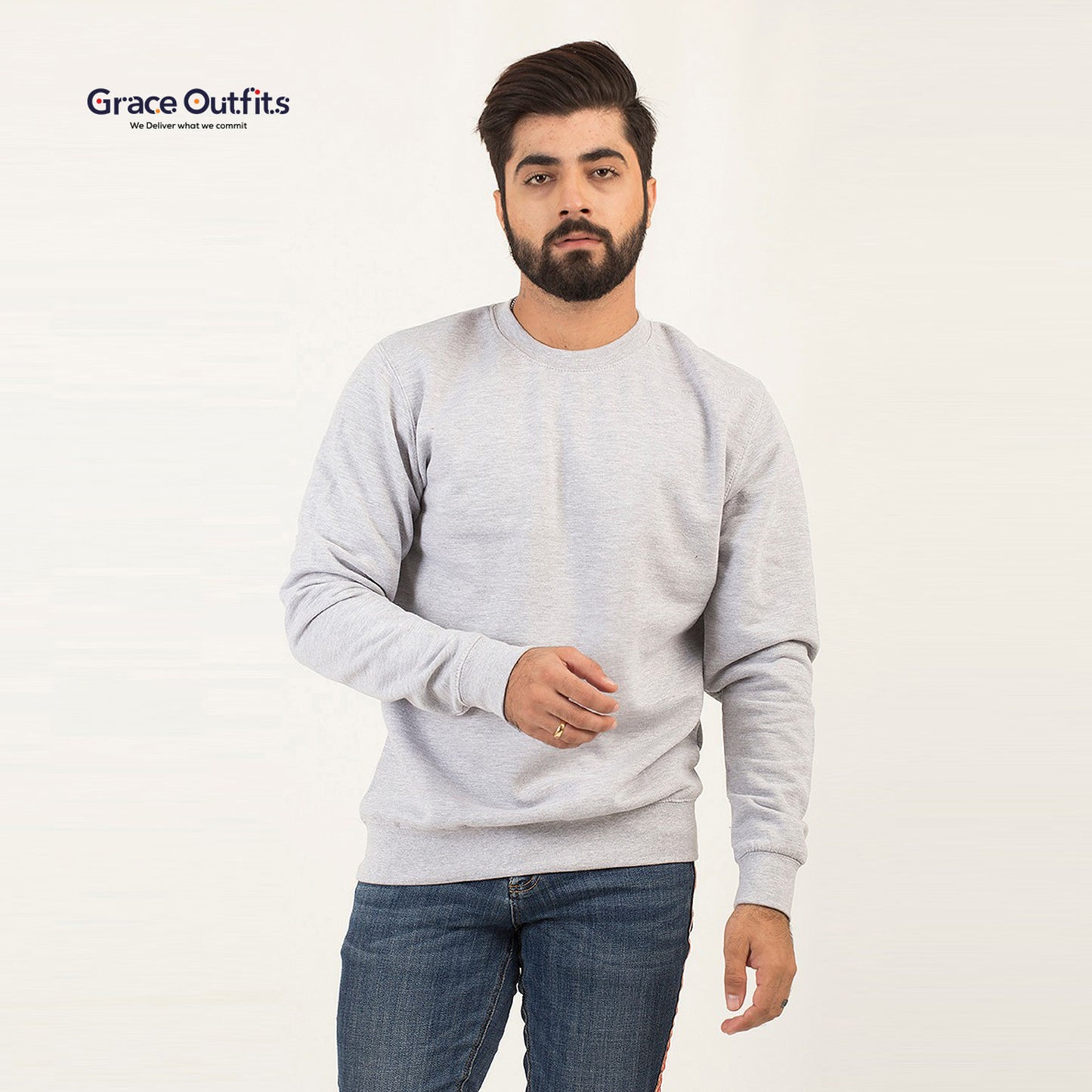 Basic Heather Gray Sweatshirt