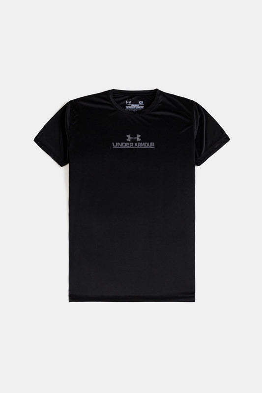 Black Under Armour Front Logo DRI-FIT T-Shirt