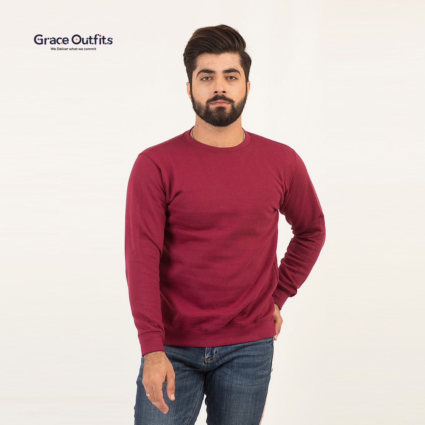 Basic Maroon Sweatshirt
