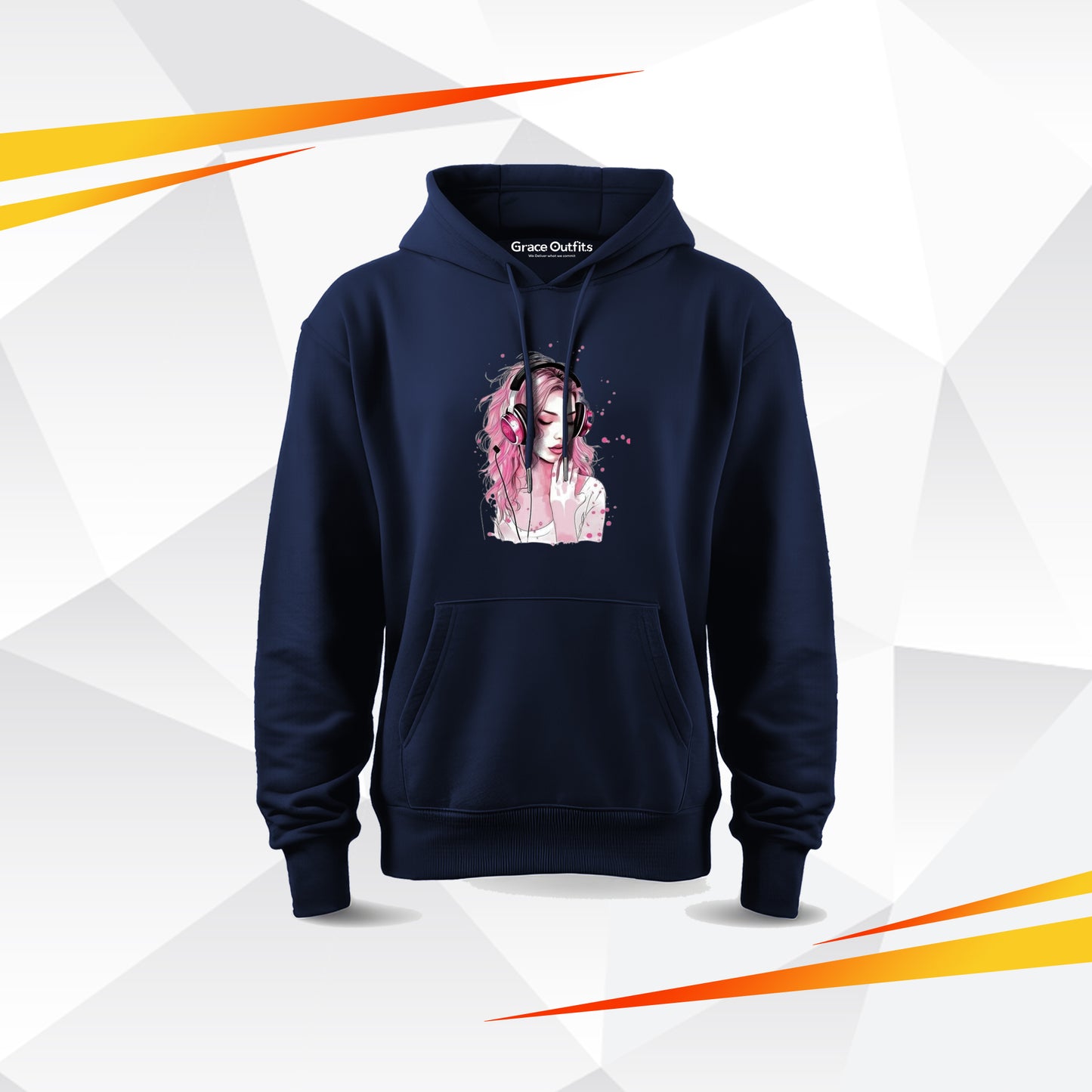 Music Girl Hoodie – Anime Graphic Hoodie