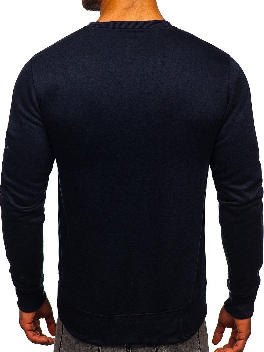 Basic Navy Blue Sweatshirt