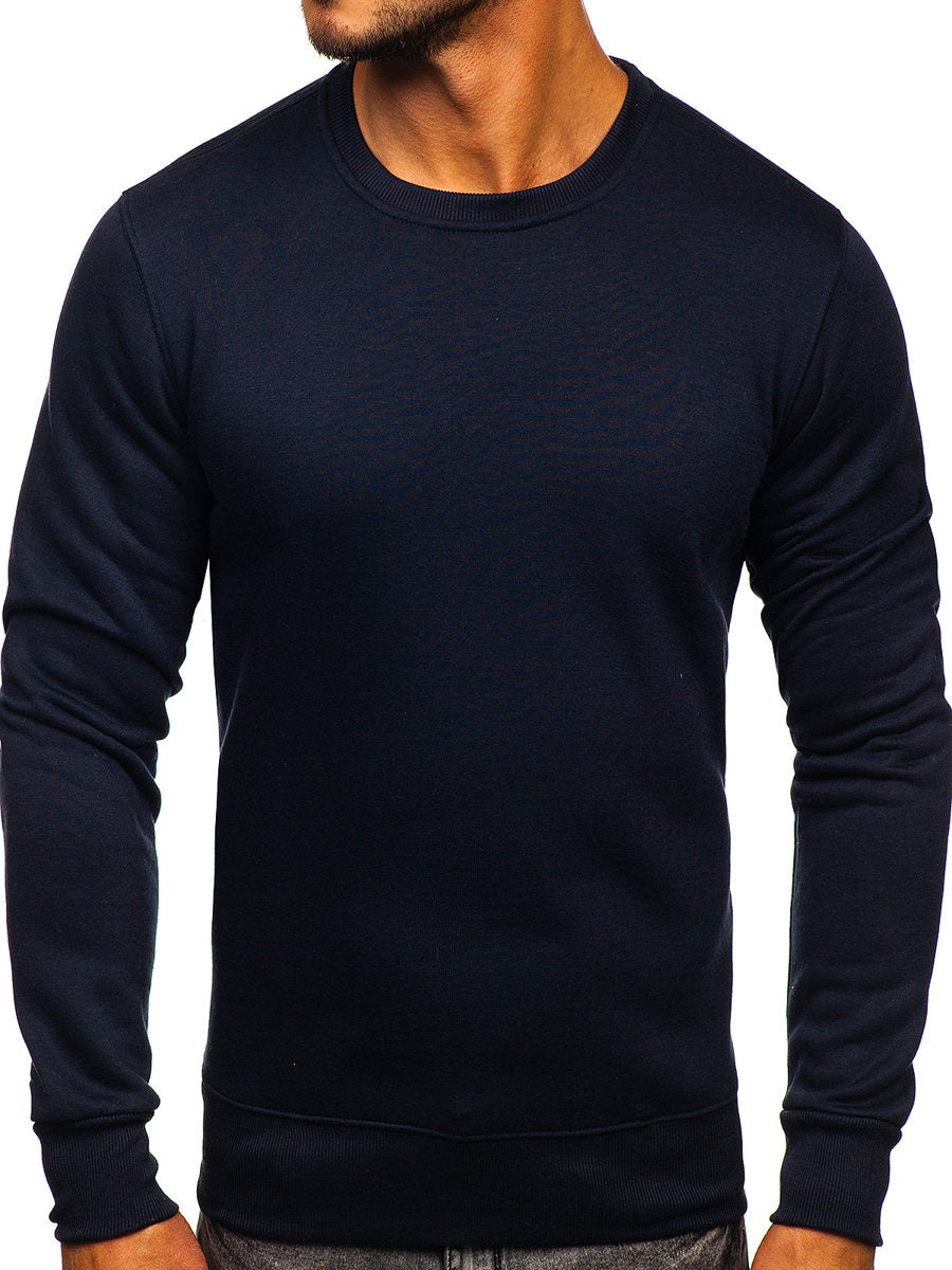 Basic Navy Blue Sweatshirt
