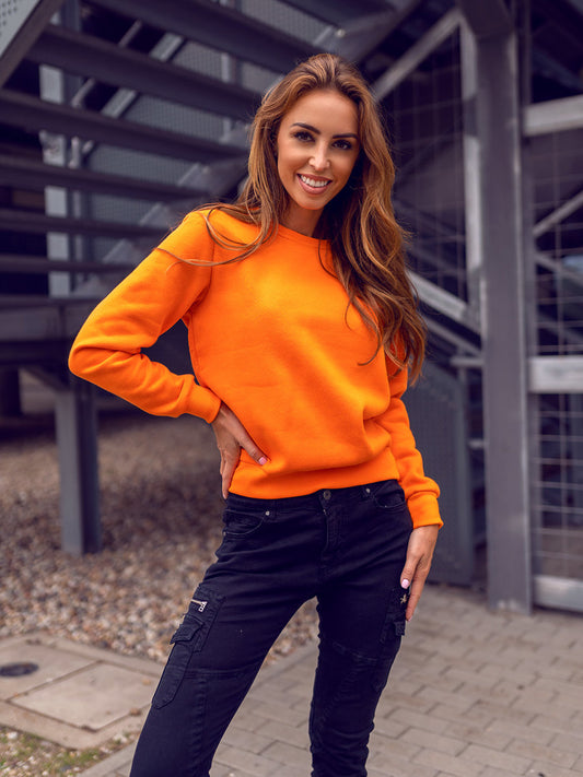 Women's Basic Orange Sweatshirt