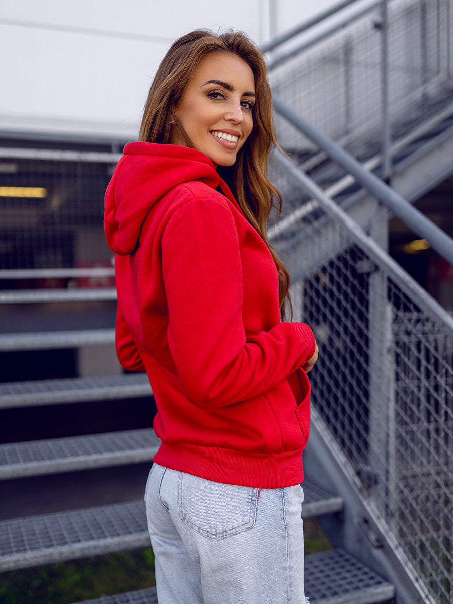 Basic Women's Red Hoodie