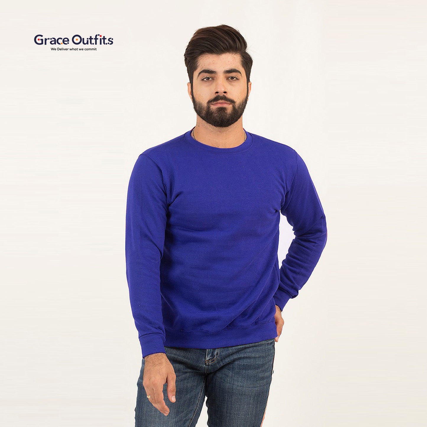 Basic Royal Blue Sweatshirt