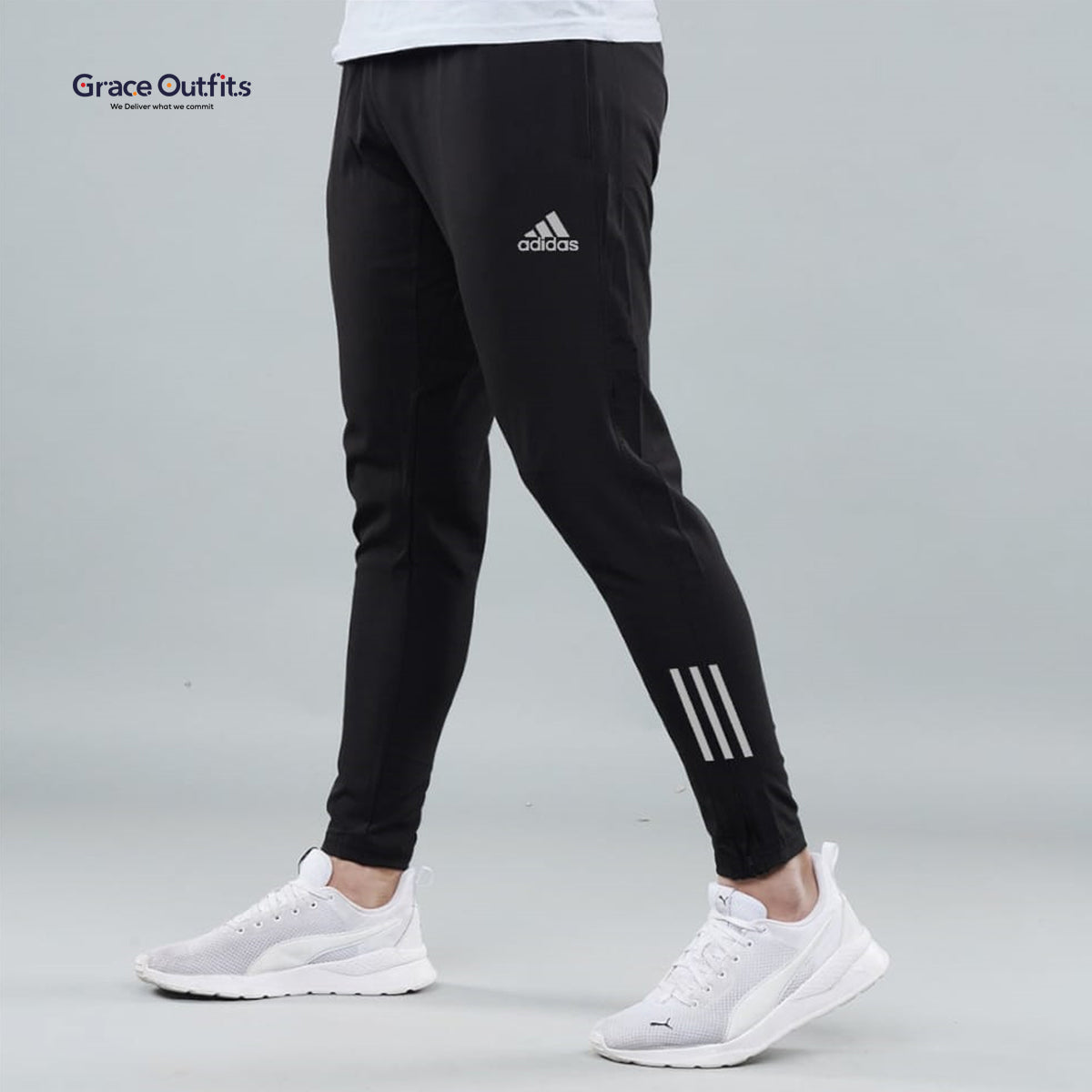 Dri-FIT Black Adidas Trouser – GraceOutfits