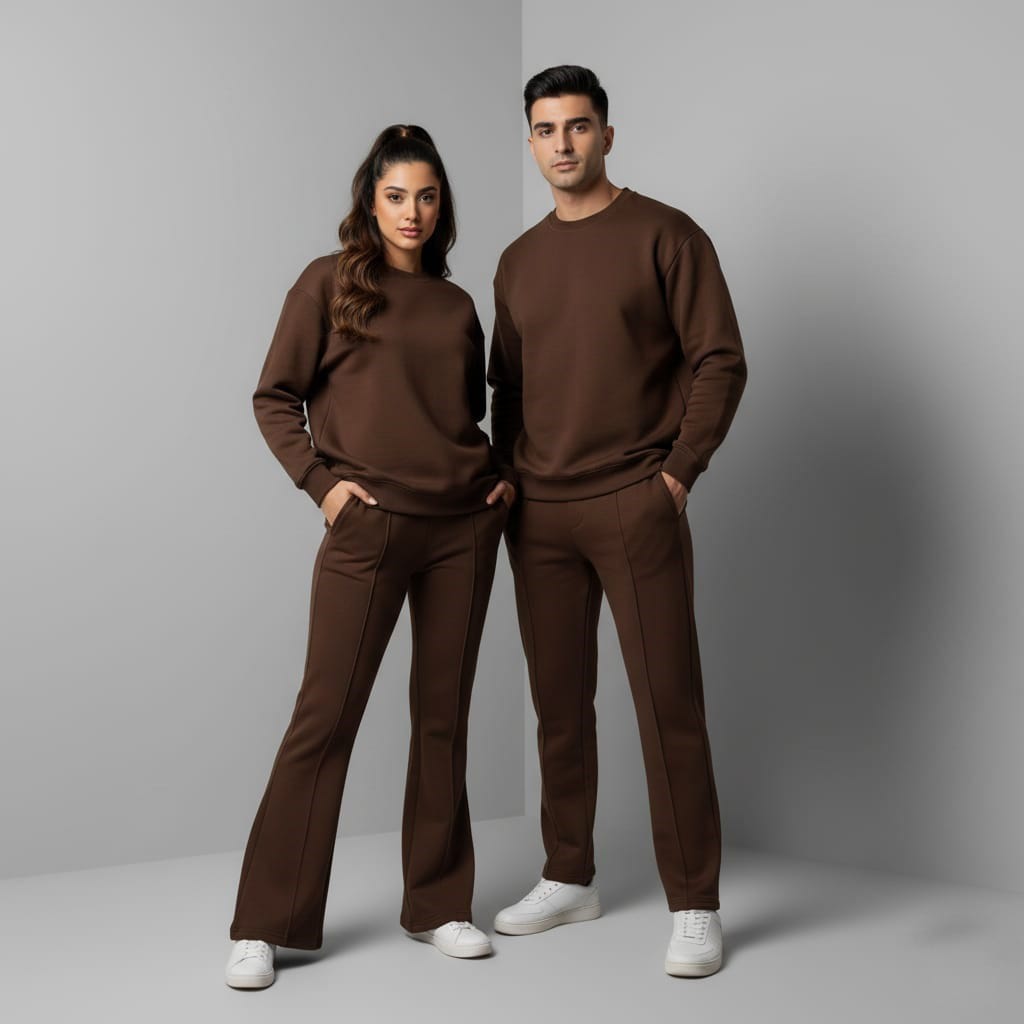Winter Fleece Women's Co-Ord Set – Brown