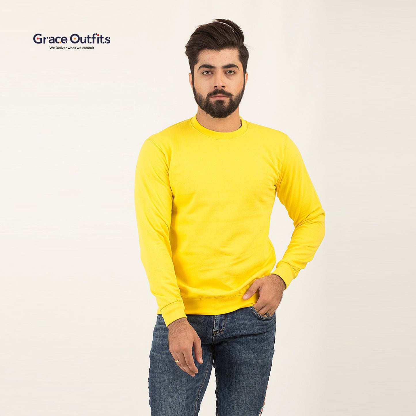 Basic Yellow Sweatshirt