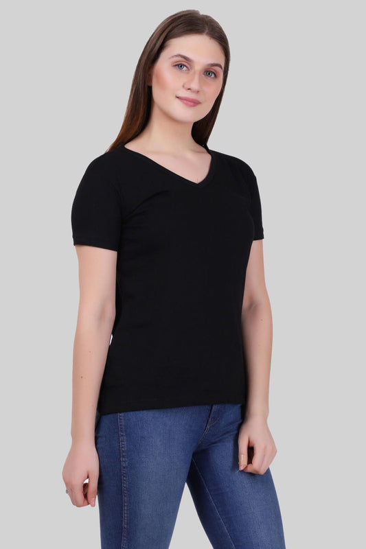 Basic Black V-Neck T-Shirt