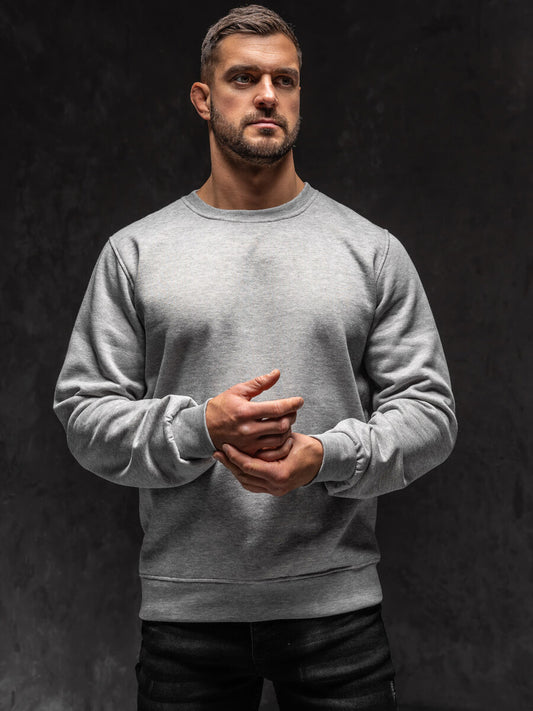 Basic Heather Gray Sweatshirt