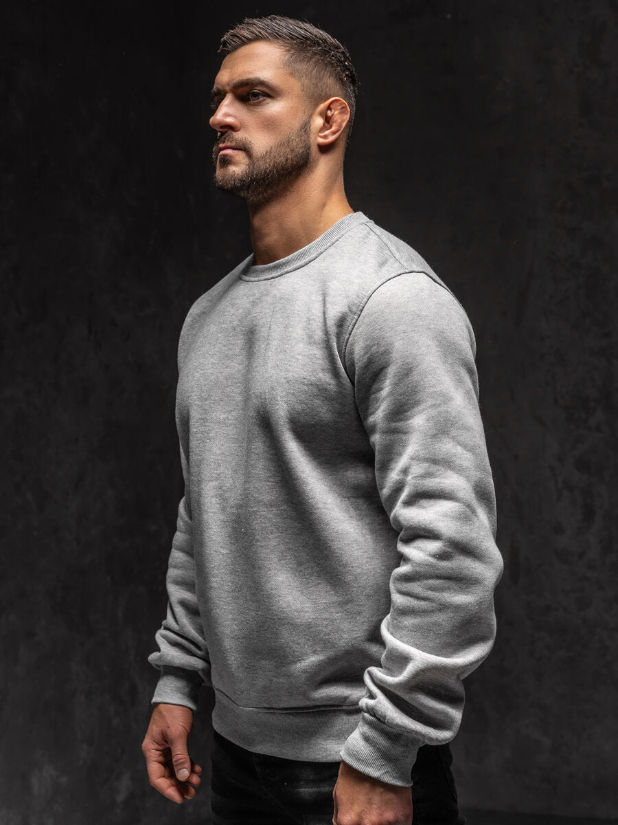 Basic Heather Gray Sweatshirt