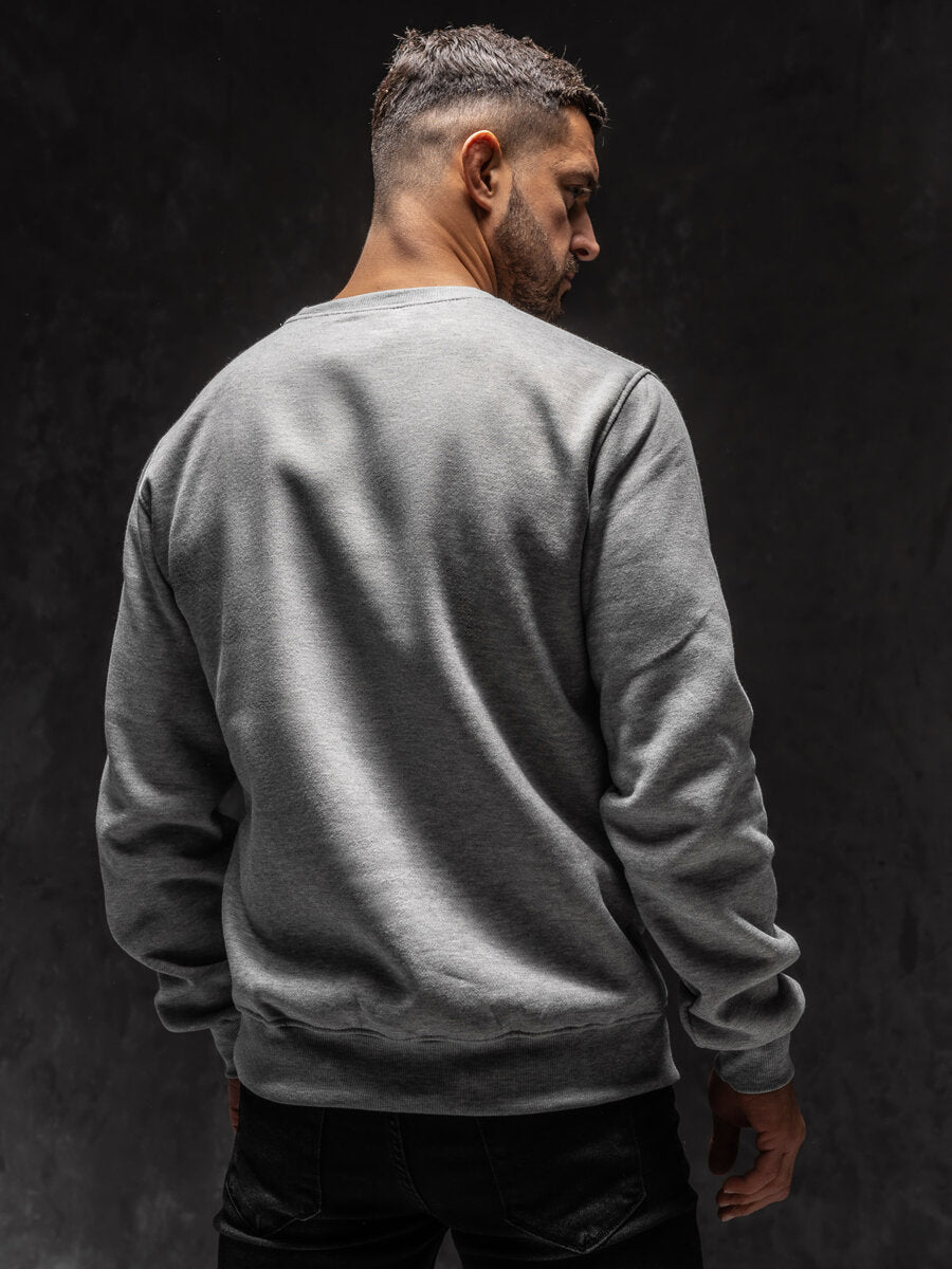 Basic Heather Gray Sweatshirt