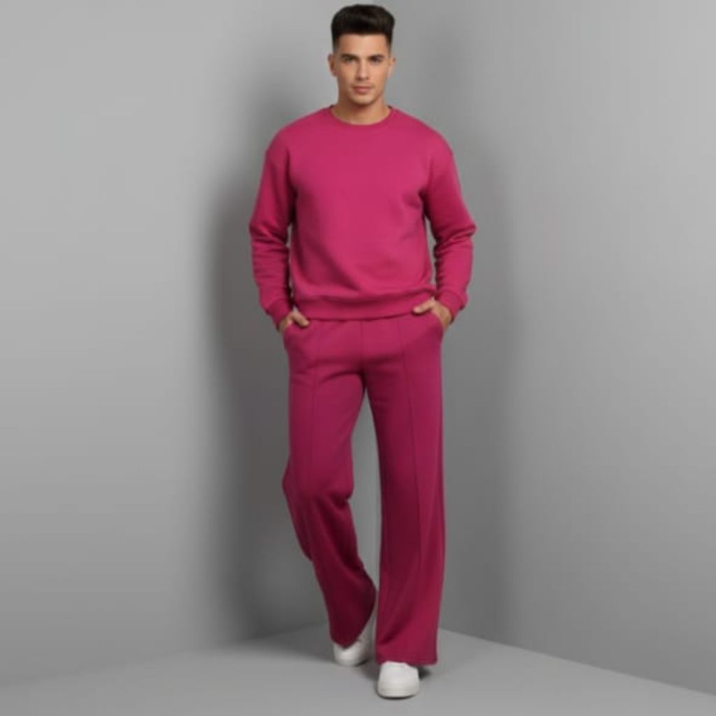 Winter Fleece Couple's Co-Ord Set – Shocking Pink
