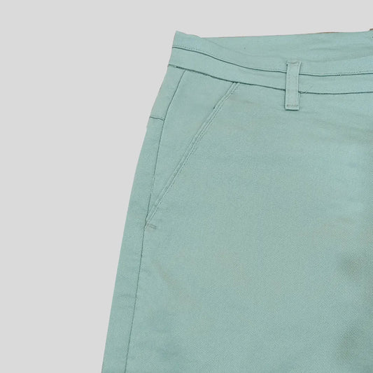 Slim Fit Mint Green Cotton Chino Pants