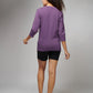 Women's Basic Light Purple Full Sleeves T-Shirt