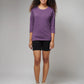 Women's Basic Light Purple Full Sleeves T-Shirt