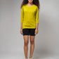 Women's Basic Yellow Full Sleeves T-Shirt